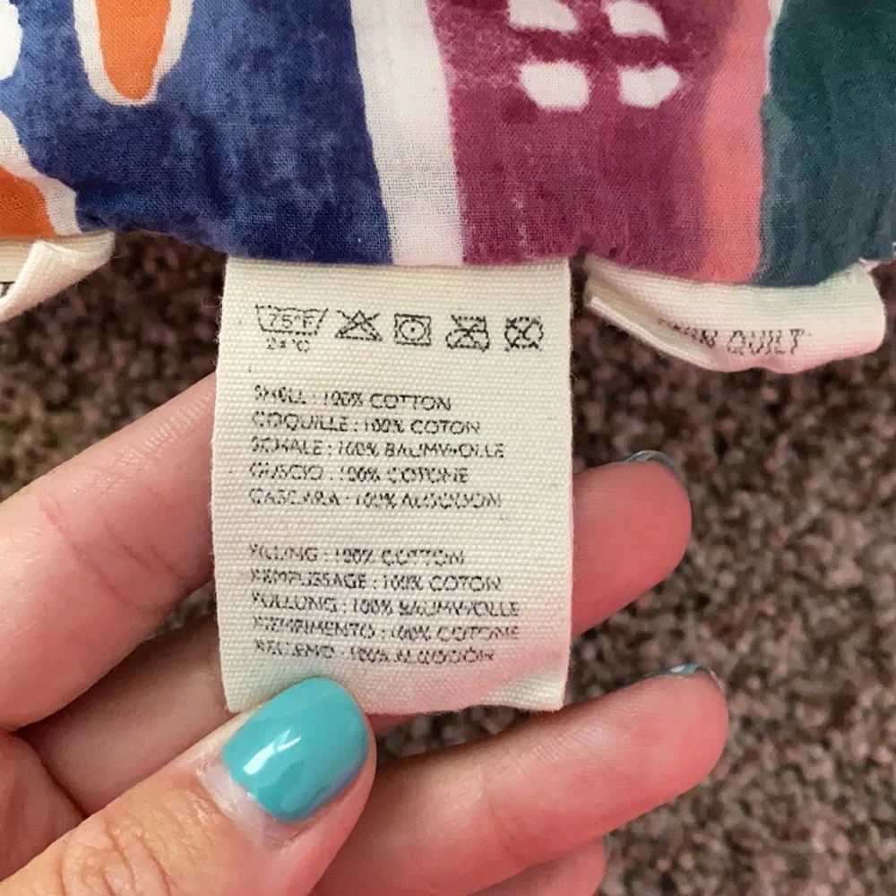 Anthropologie Rafaella Twin Quilt & Quilt Euro Sham
